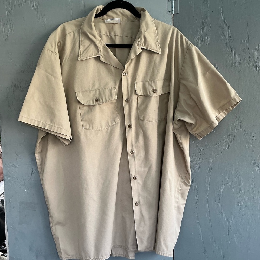 Dickies Khaki Short Sleeve Shirt